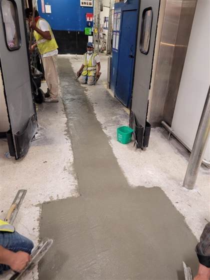 Commercial concrete plumbing repair