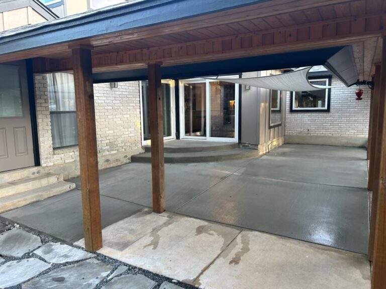 Completed concrete project