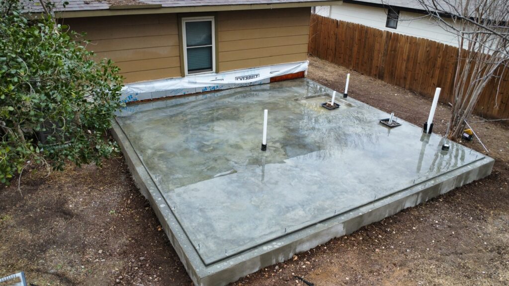 Completed commercial concrete project